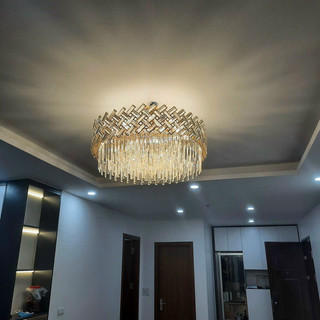 Đèn chùm pha lê phi 80cm và 60cm, đèn thả trần D#2