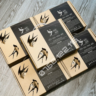 Combo 10 hộp đựng 6 hủ yến chưng KHÔNG gồm decal tem dán