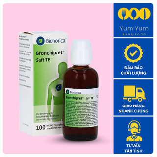 Siro ho đờm phế quản bronchipret saft te bionorica 💥 chính hãng 💥 siro ho nội địa đức cho bé từ 1 tuổi - 100ml
