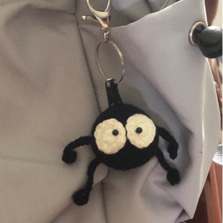 Móc khoá len handmade bồ hóng cute