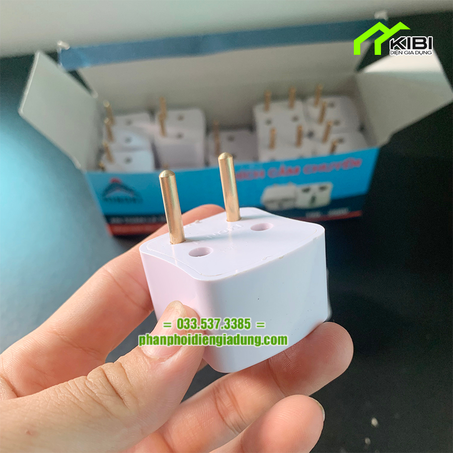 Phích cắm chuyển đổi, ổ cắm điện mini đa năng công suất 2000W