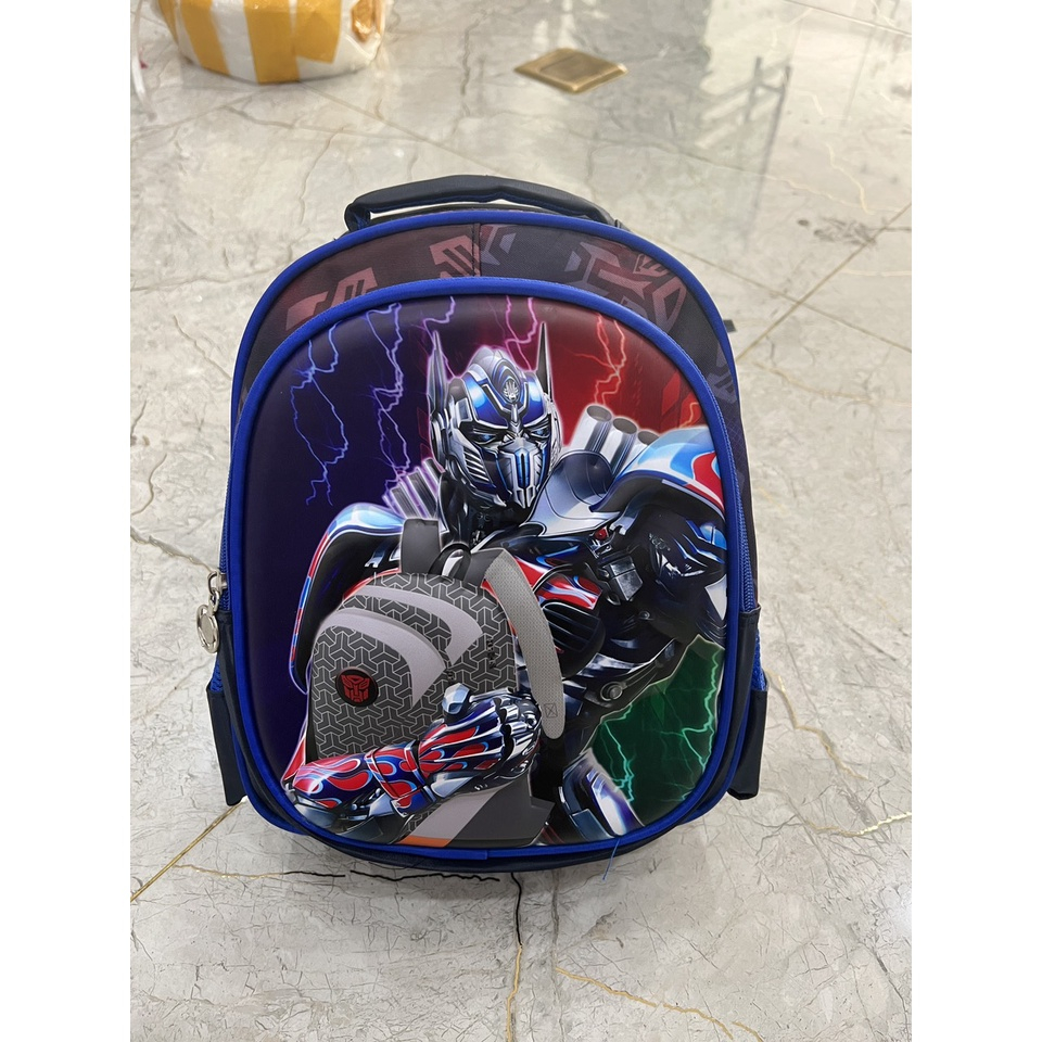 Ba lô mẫu giáo cho bé nam và nữ. Cặp, Balo nhà trẻ 3D nổi hoạ tiết Lissa, Siêu Nhân cho bé