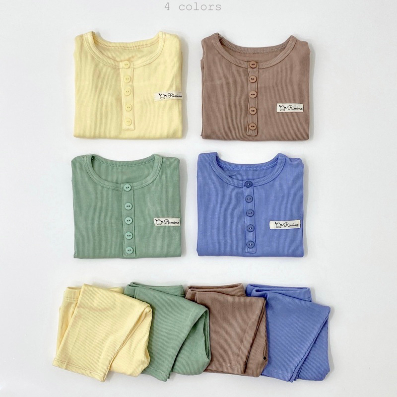 BỘ TĂM TRƠN 5 KHUY BASIC CHO BÉ