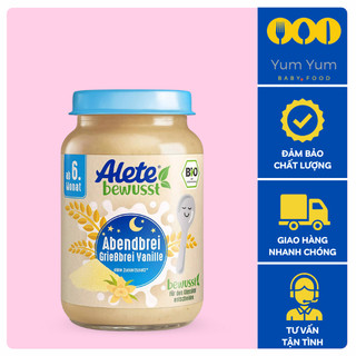 Hũ dinh dưỡng Alete ⚡ CHÍNH HÃNG ⚡ Hũ dinh dưỡng hữu cơ ăn liền cho bé từ 6m, hộp 190gram
