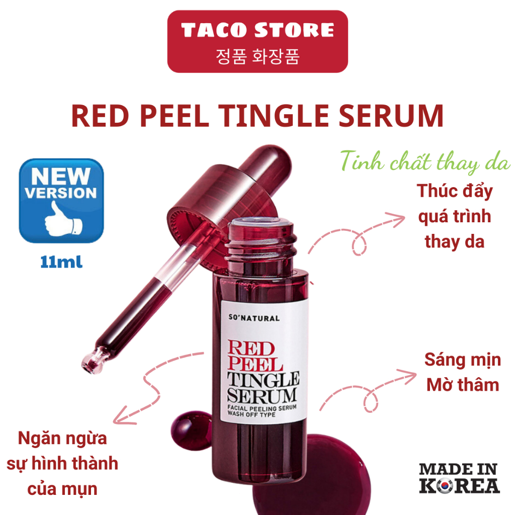 Thay Da Sinh Học Red Peel Tingle Serum 11ml Phiên Bản Mới