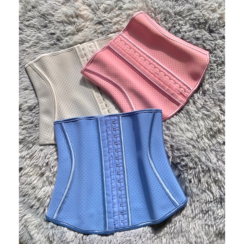 Đai Nịt Bụng Thông Hơi 9 xương - 26cm - Màu Xanh Hồng Trắng