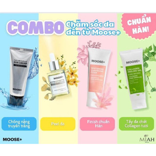 Combo dưỡng da Moose+ đủ bộ hạn dùng 2026 giúp sạch da và trắng sáng