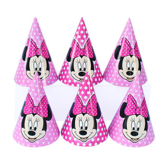 ( 3 mẫu ) Nón giấy sinh nhật cho bé gái SET 6 cái
