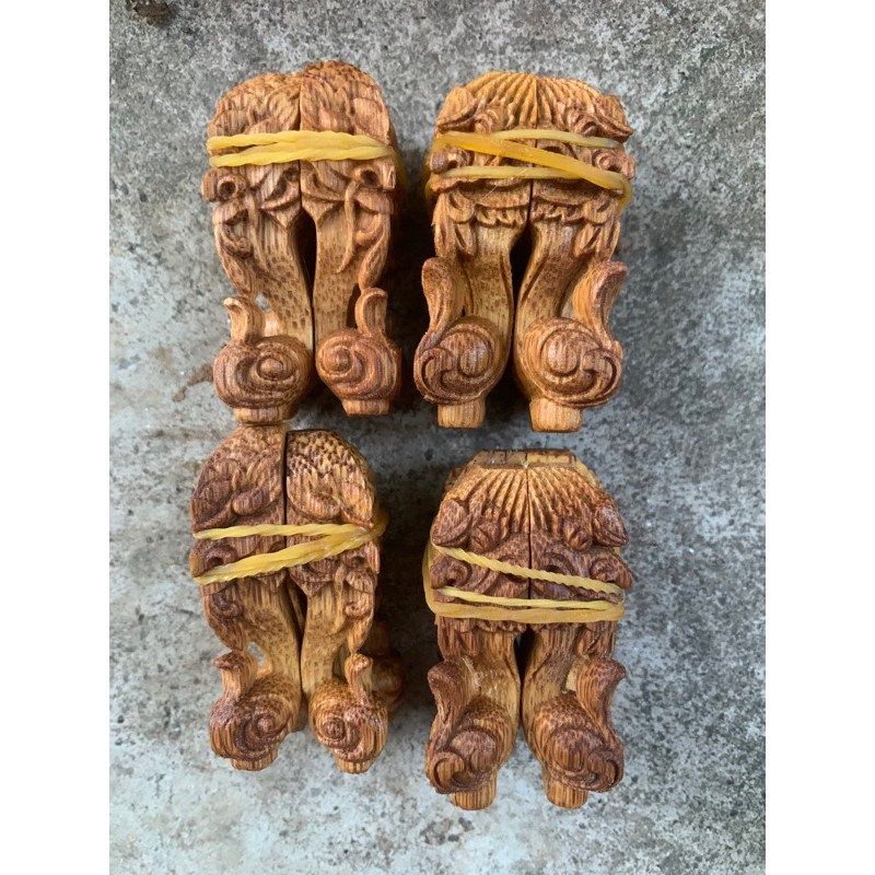bộ chân quỳ tre cho lồng chào mào đục cnc