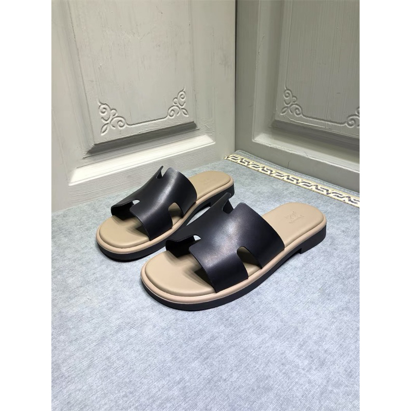 Dép lê Hm bệt bản mới 2023 chất liệu da đi siêu êm chân