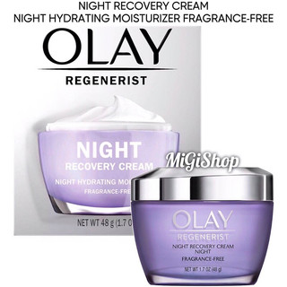 [Bản Mỹ] Kem Dưỡng Ẩm Ban Đêm Olay Night Recovery Cream Hydrating Moisturizer Fragrance Free 48g