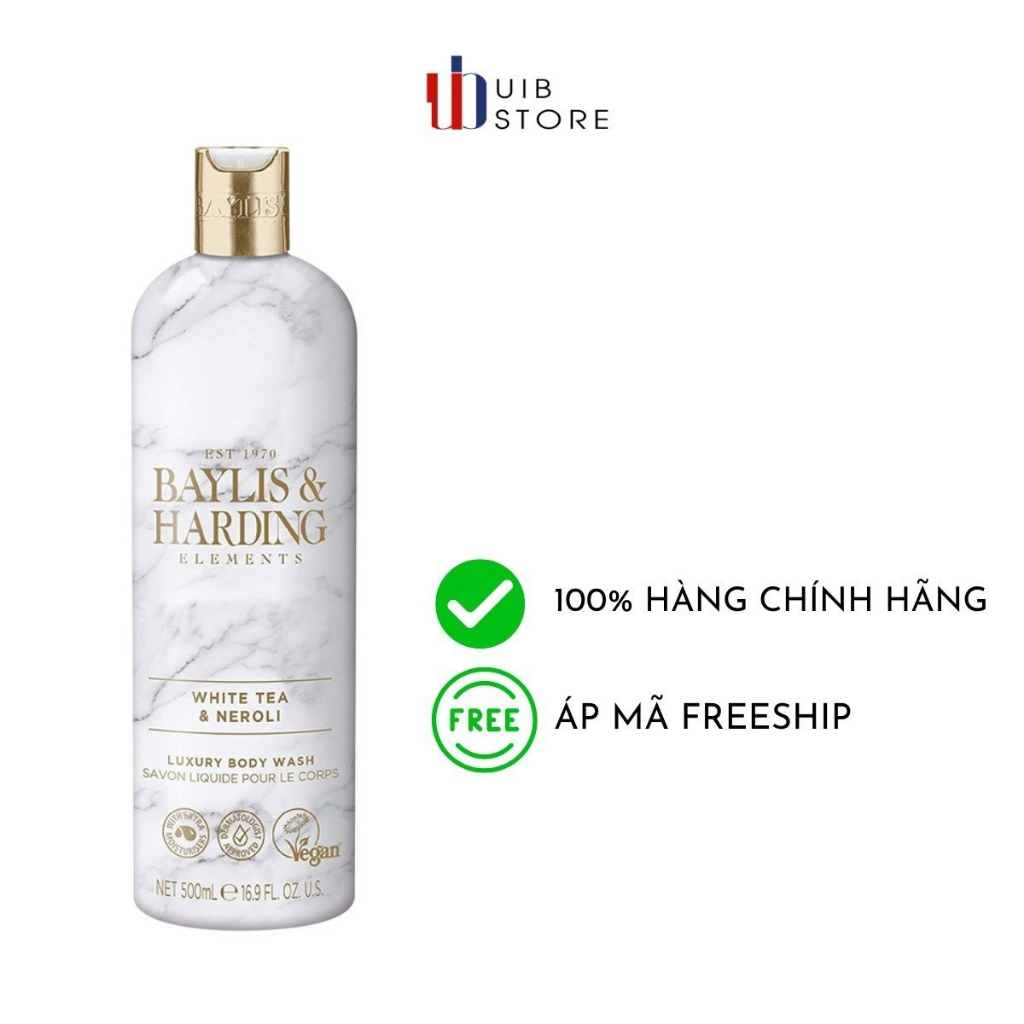 Sữa tắm nước hoa cao cấp hương trà trắng và Neroli Baylis & Harding 500ml