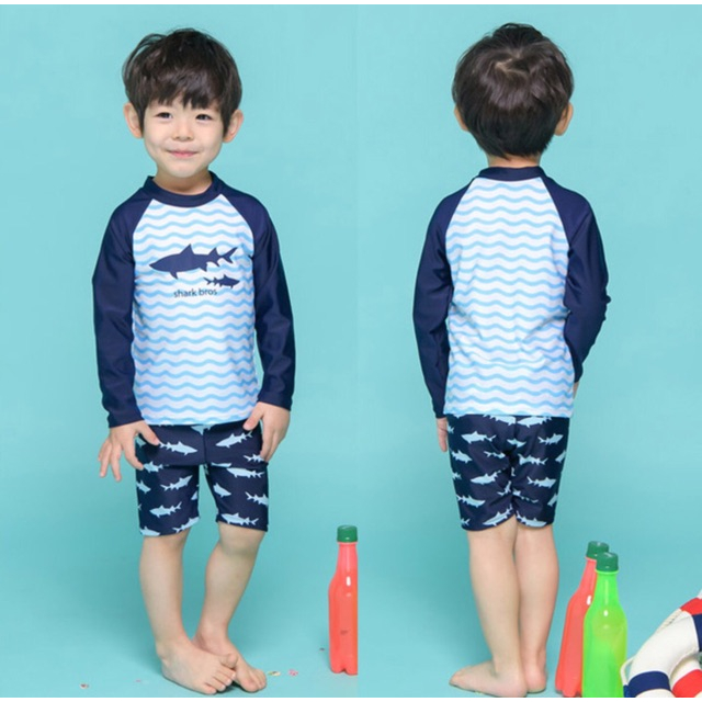 Bộ Quần Áo Bơi Cicini Kèm Mũ Mã C05 Dành Cho Bé Trai