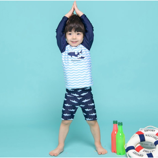 Bộ Quần Áo Bơi Cicini Kèm Mũ Mã C05 Dành Cho Bé Trai