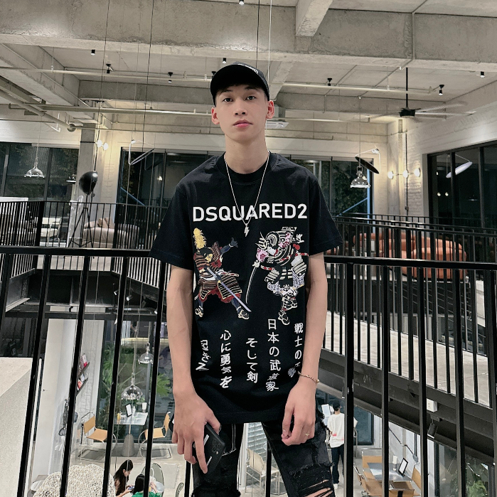 Áo Thun Nam Dsq 103 Hình In Nhiệt Cao Cấp Chất Liệu Cotton Thoáng Mát Thấm Hút Mồ Hôi Phù Hợp Cho Nam