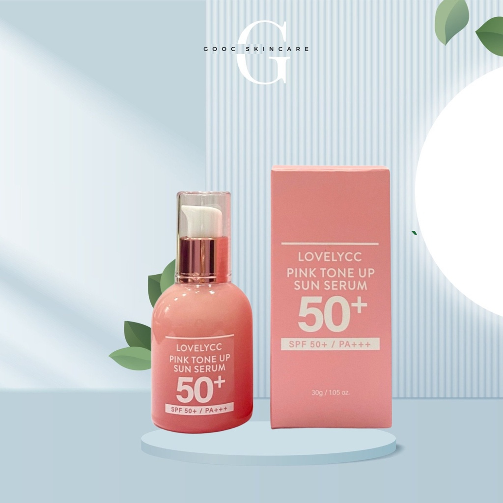 Serum Lovelycc Pink Tone Up Sun Serum SPF 50+ PA++++ 30ml