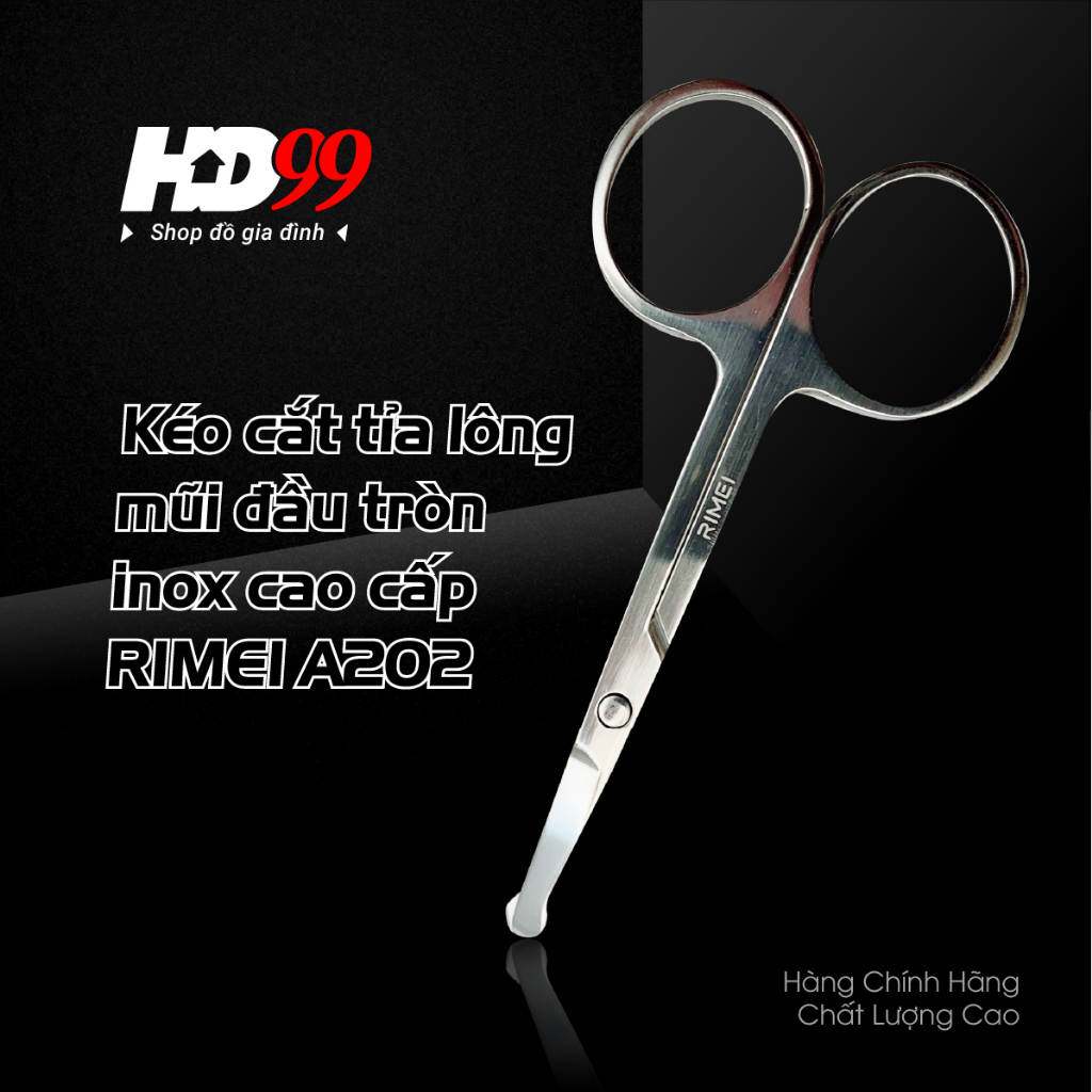 Kéo Tỉa Lông Mũi Đầu Tròn RIMEI A202
