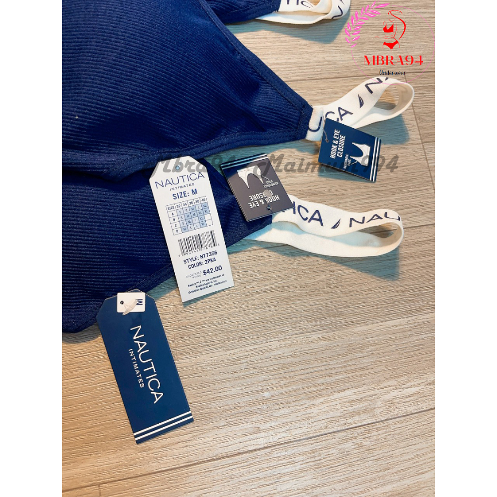 Áo Bra tập bản cài NAUTICA mặc thay áo lót ngực, đi biển, tập gym, yoga, chơi thể thao M2293 - Mbra94