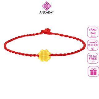  ANCARAT - Charm Cỏ bốn lá tiểu - Miễn phí tết vòng tay Handmade 
