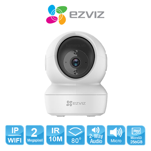 Camera Trong Nhà EZVIZ C6N Kết Nối Wifi Thông MInh 1080P, Góc Rộng, Hình Ảnh Sắc Nét