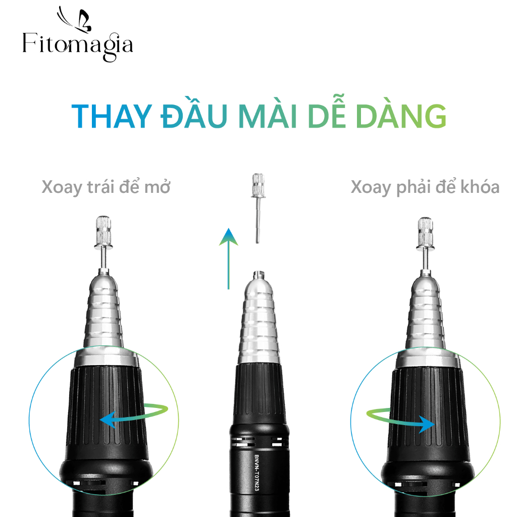Máy Mài Móng Tích Điện EN-101 Hàng Chính Hãng - Bảo Hành Bút Mài 3 Tháng + Thân Máy 6 Tháng