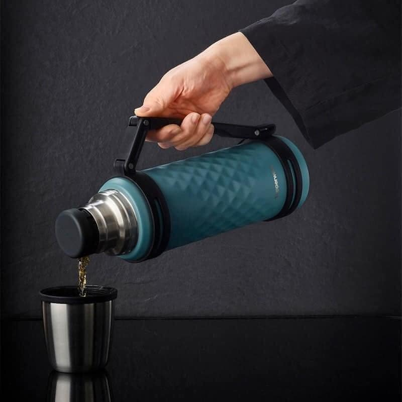 Bình giữ nhiệt/ bình thuỷ Tupperware Thermal Brighton 1.2L - Bảo hành 12 tháng - Giữ nhiệt 24 tiếng, lõi thép 304