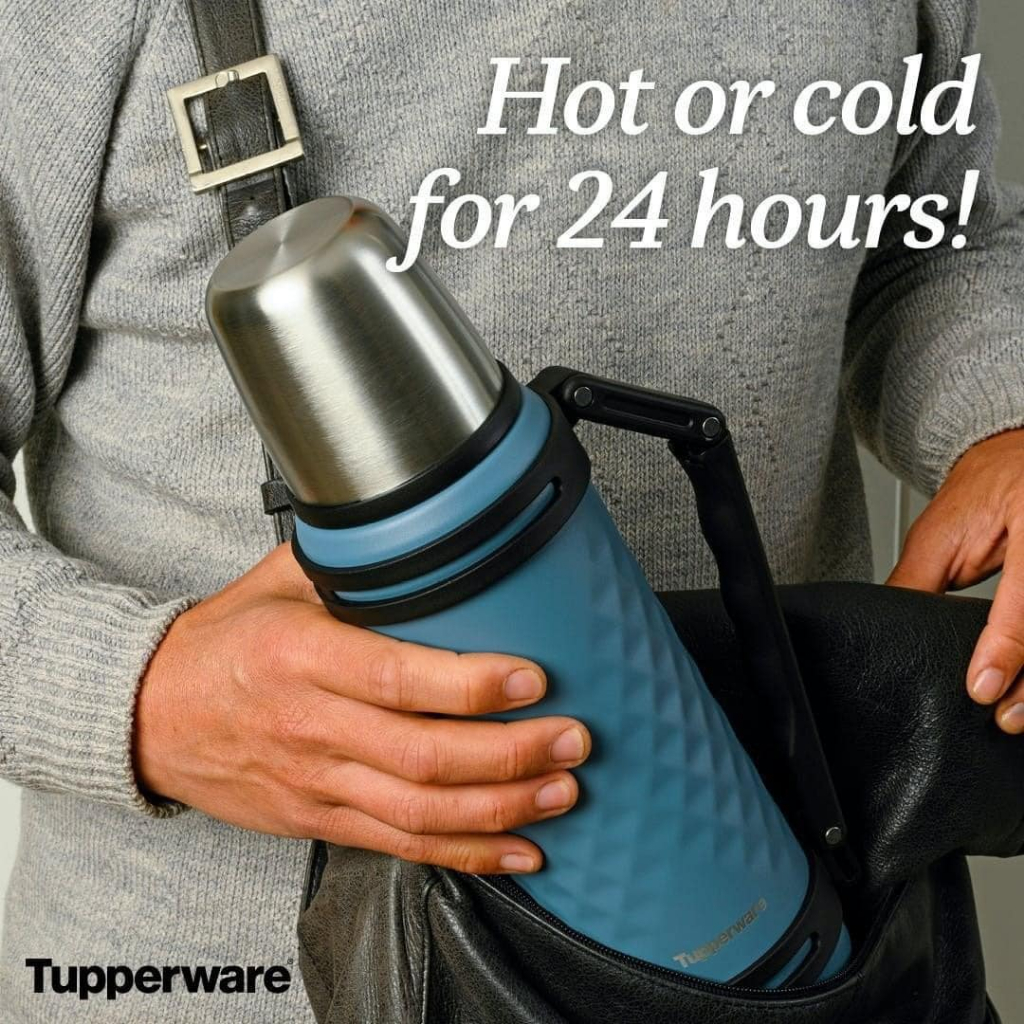 Bình giữ nhiệt/ bình thuỷ Tupperware Thermal Brighton 1.2L - Bảo hành 12 tháng - Giữ nhiệt 24 tiếng, lõi thép 304