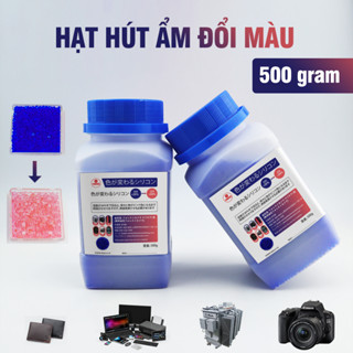 500g Hạt hút ẩm NHẬT xanh cho máy ảnh Silica Gel - Hộp hạt hút ẩm nhập khẩu tốc độ hút nhanh, bảo quản tốt