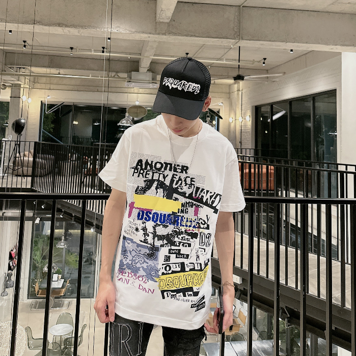 Áo Thun Nam Dsq 105 Hình In Nhiệt Cao Cấp Chất Liệu Cotton 2 Chiều Thoáng Mát Thấm Hút Mồ Hôi Mới Nhất.