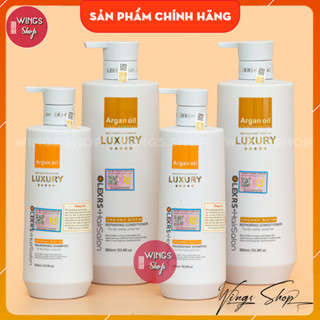 Dầu gội xả phục hồi chuyên sâu, giảm rụng, giảm gàu Olexrs Luxury Argan Oil 500ml-960ml | Wings Shop