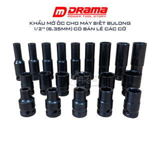 Đầu khẩu siết bulong 1/2'' (12.7mm)-  Có bán lẻ các cỡ DRAMA