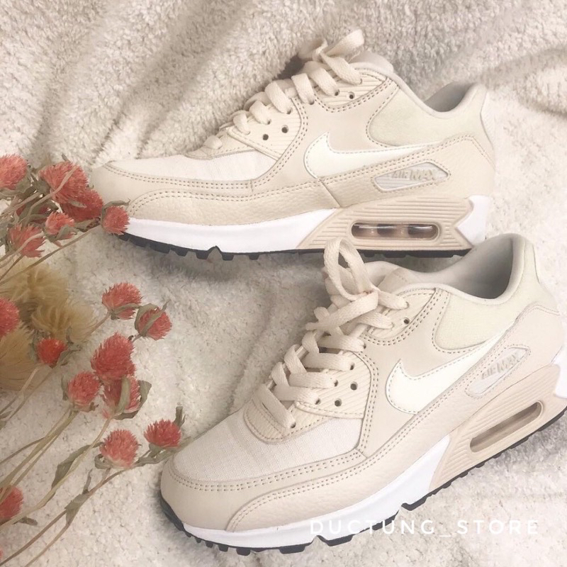 Giày Air Max 90 White Cream Trắng Kem Lai Au