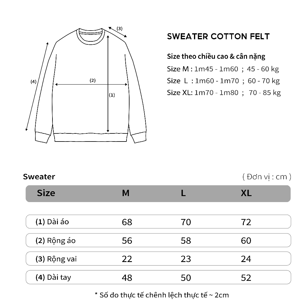 Áo Nỉ bông SWEATER TRƠN HOGOTO.CLUB , áo SWEATER nam nữ nỉ bông cotton