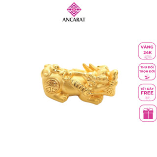  ANCARAT - Charm Tỳ Hưu Tụ Lộc 24k - Miễn phí tết vòng tay Handmade 