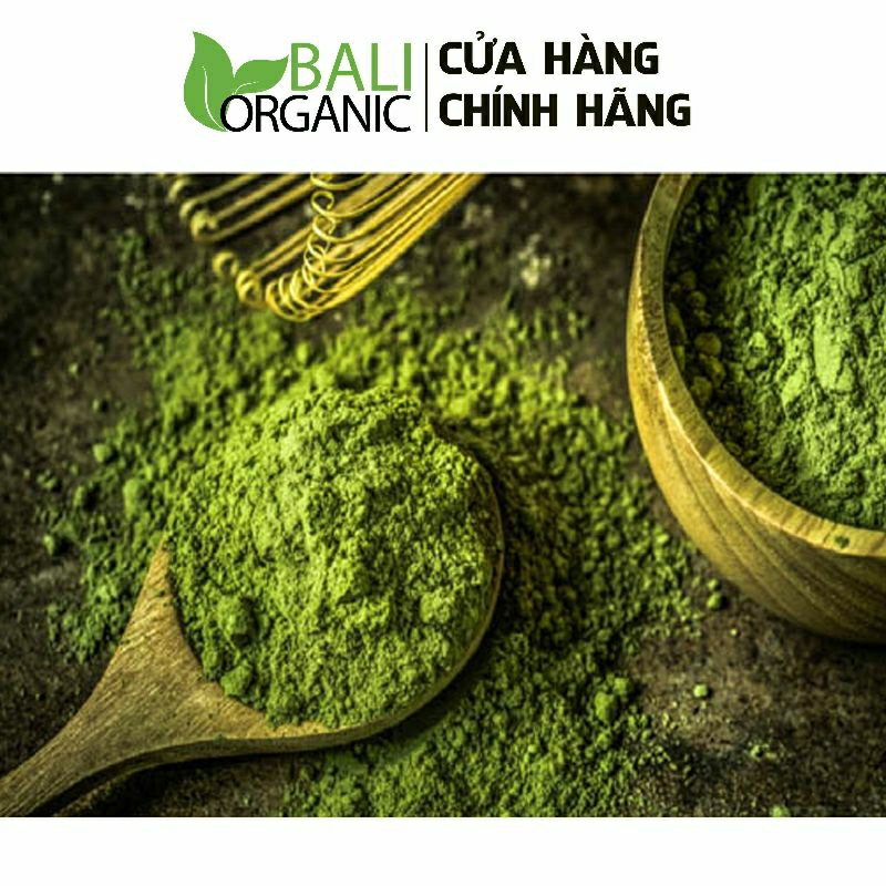 Bột trà xanh thủ công nguyên chất 1kg Baliorganic đắp mặt, dưỡng da