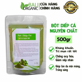 Bột diếp cá xanh mịn 1kg Baliorganic nguyên chất