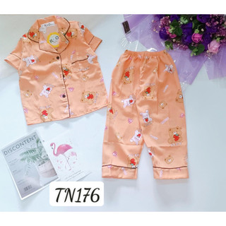 Bộ đồ ngủ lụa mango cho bé trai bé gái mềm mịn thoáng mát - chọn size mời vào trang