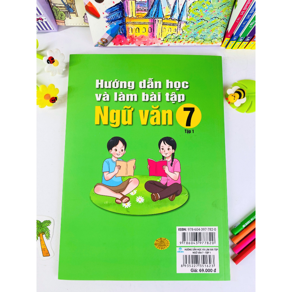 Sách - Combo 2 cuốn Hướng Dẫn Học Và Làm Bài Tập Ngữ Văn 7 - Biên soạn theo chương trình GDPT mới - Kết Nối - ndbooks