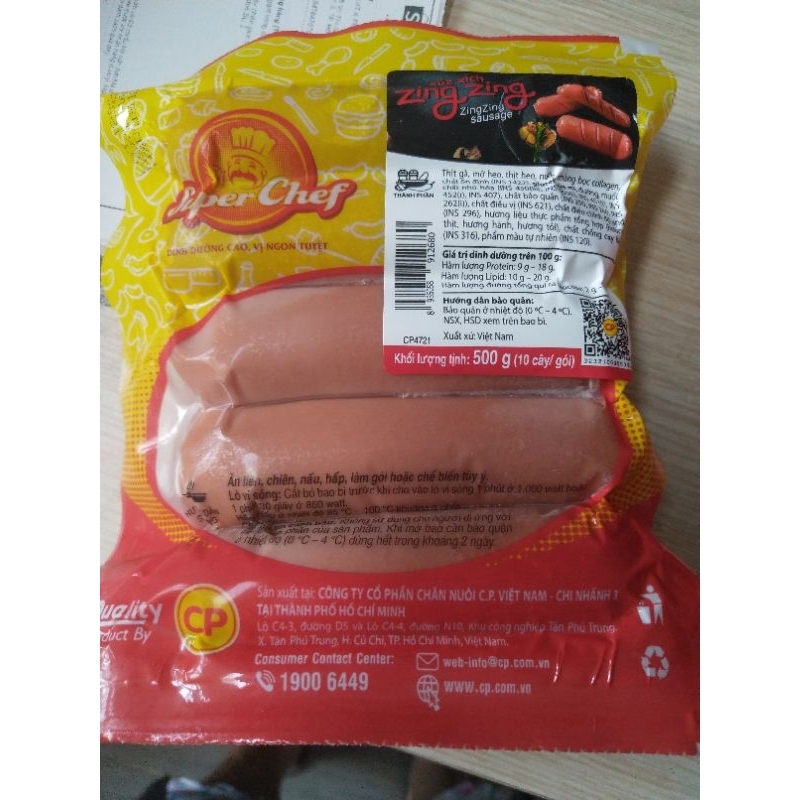 🌭XÚC XÍCH CP 500gr