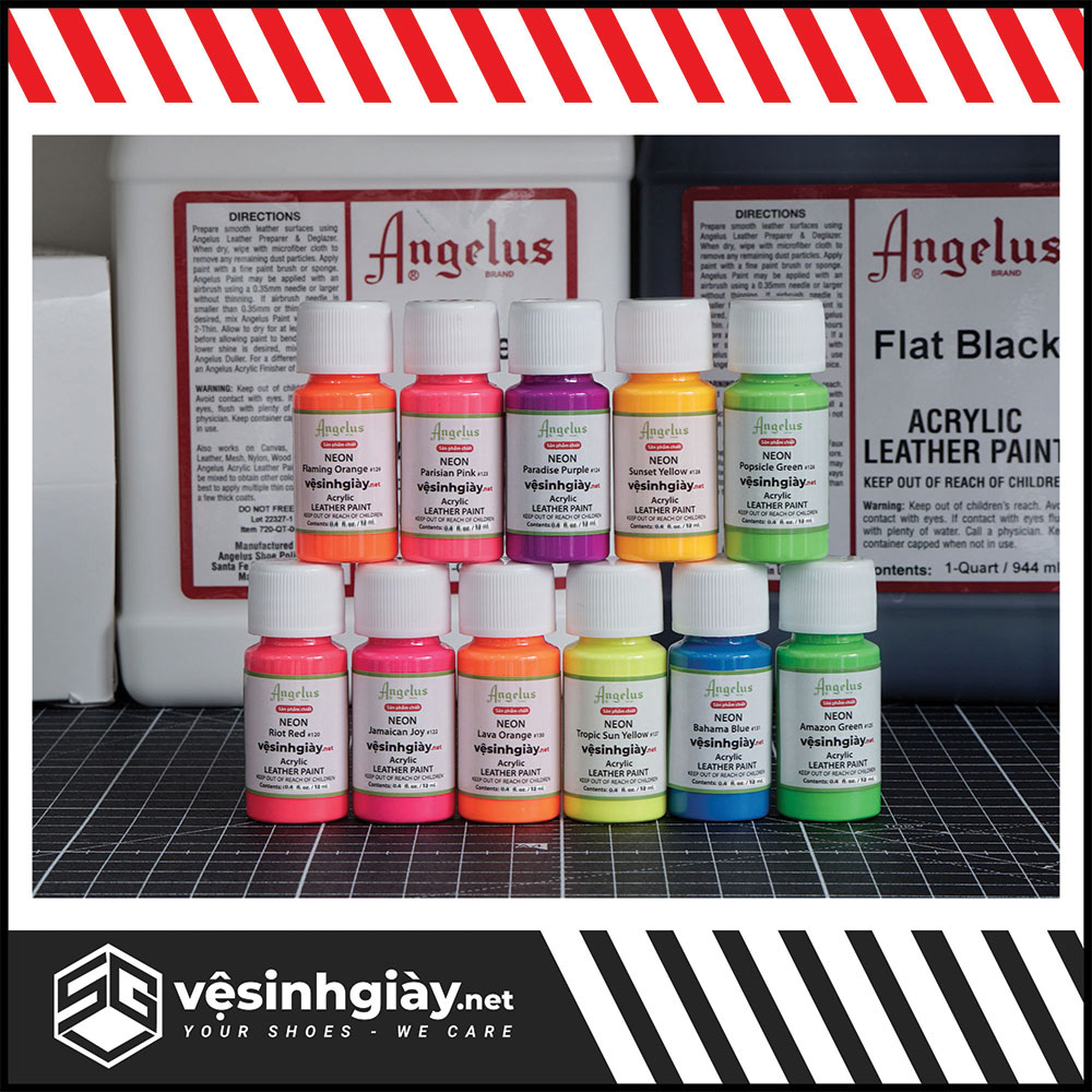 Màu custom giày phản quang Angelus Neon chính hãng USA 12ml