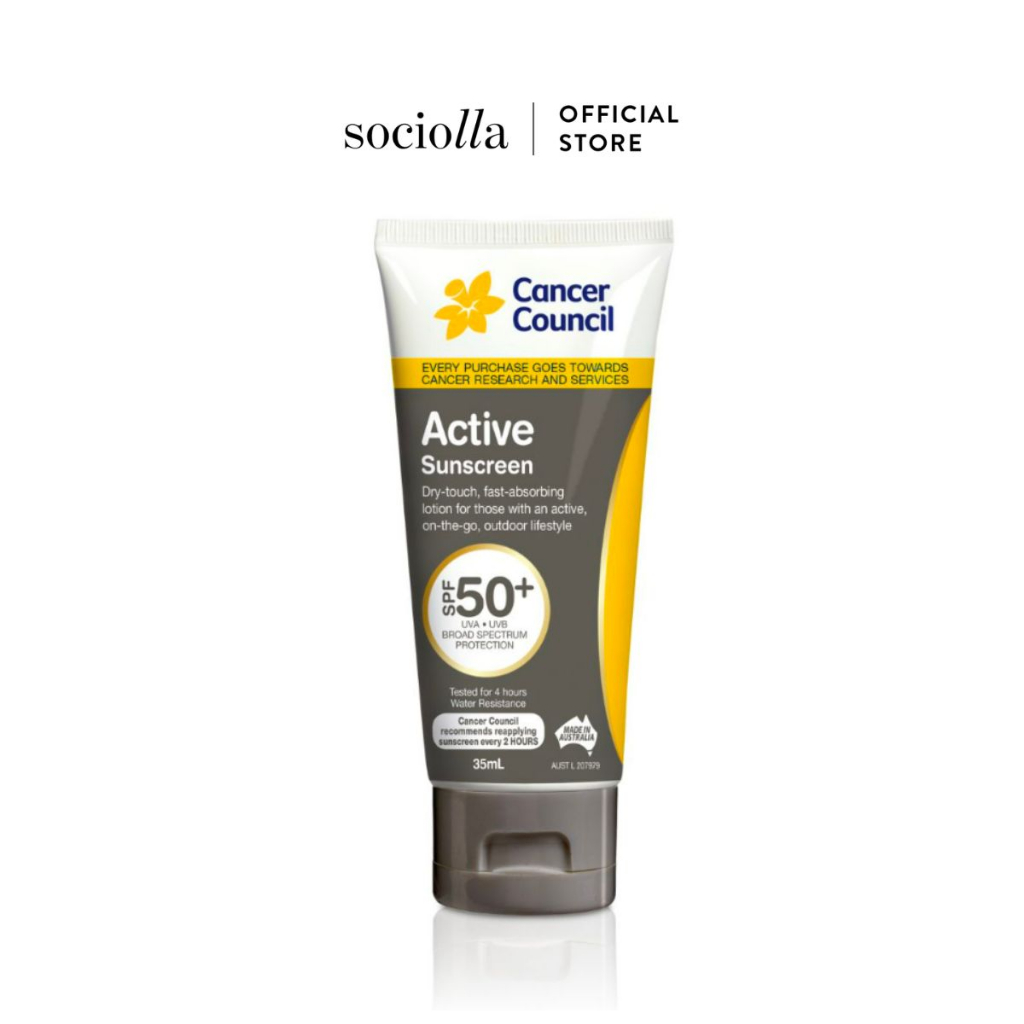 Kem Chống Nắng Cancer Council Active Grey SPF 50+