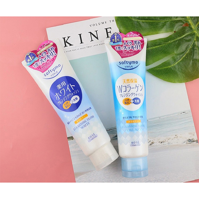 Sữa rửa mặt tẩy trang săn chắc da Softymo Collagen Kose 190g - Hachi Hachi Japan Shop