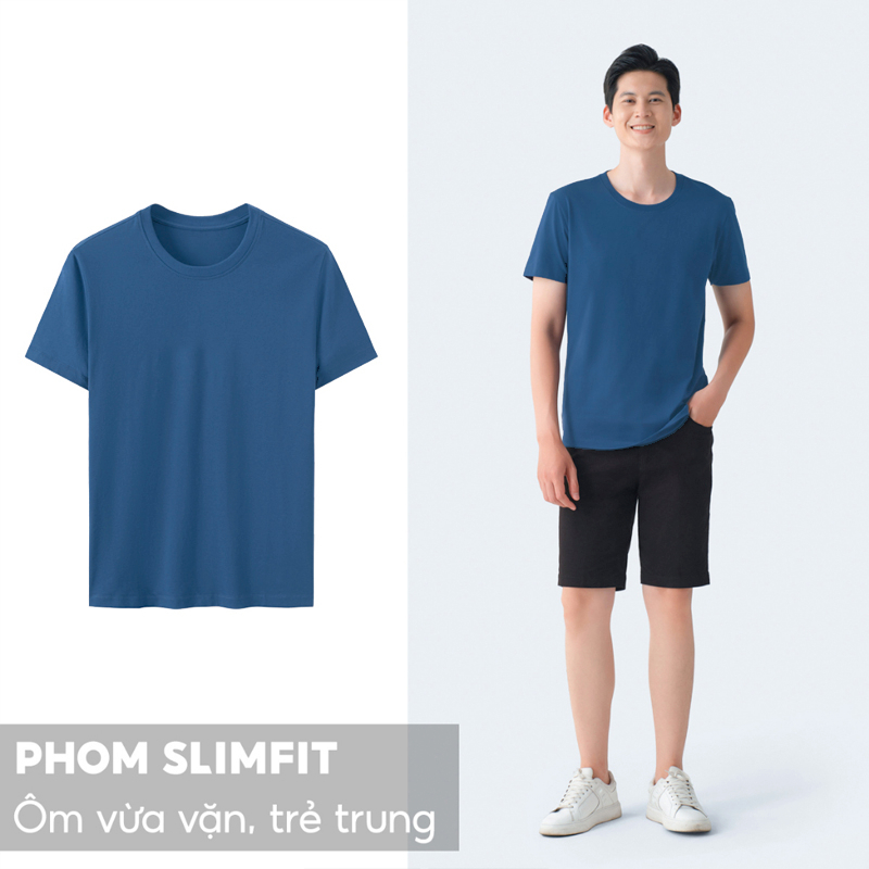 Áo Thun Nam Ngắn Tay Cổ Tròn LUSSO Vải Cotton USA Premium Mềm Mịn Co Giãn 4 Chiều Mặc Hè Thoáng TSL23-001