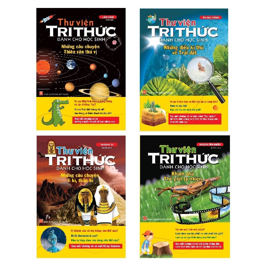Sách: Thư Viện Tri Thức Dành Cho Học Sinh ( Hộp 4 Cuốn)