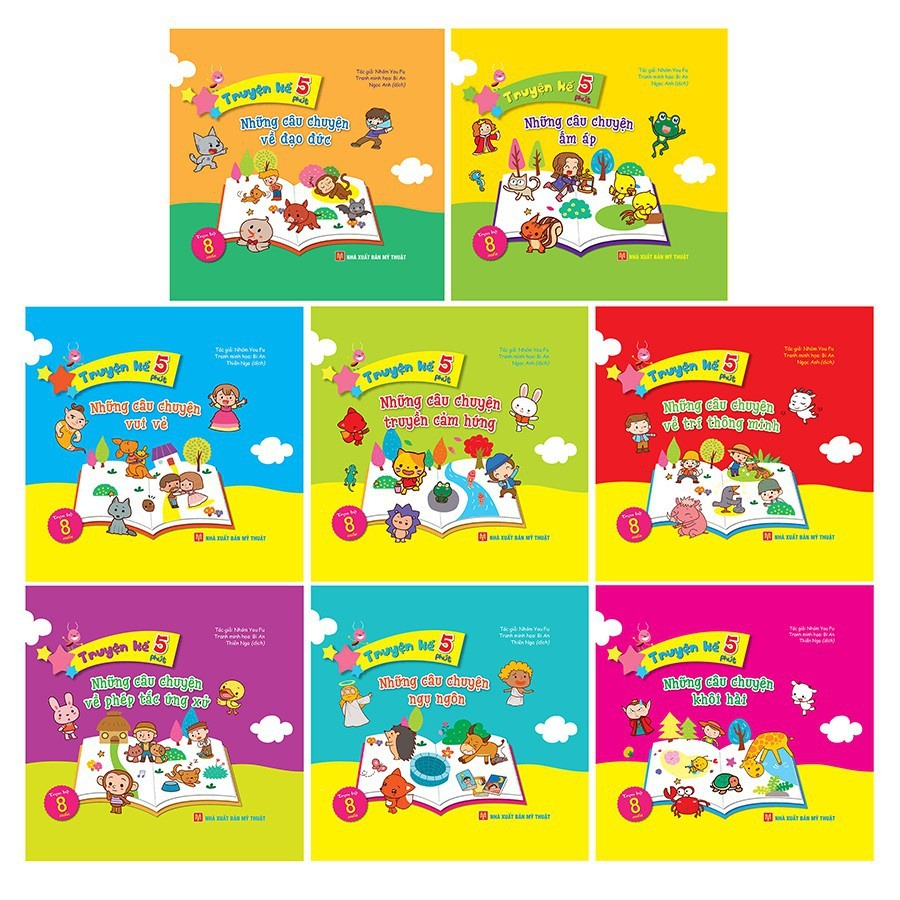 Sách: Truyện Kể 5 Phút Bộ 8 Cuốn Lẻ - Những câu Chuyện Giúp Trẻ Nâng Cao Khả Năng Tưởng Tượng