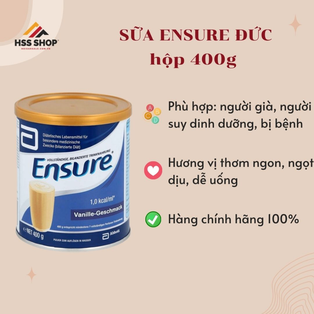 Sữa En.sure Vanille Gesch.mack / 400 g