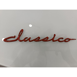 Tem chữ classico màu đỏ 23cf174d1000, 23cf173d1000, logo classico màu đỏ hàng chính hãng yamaha vn