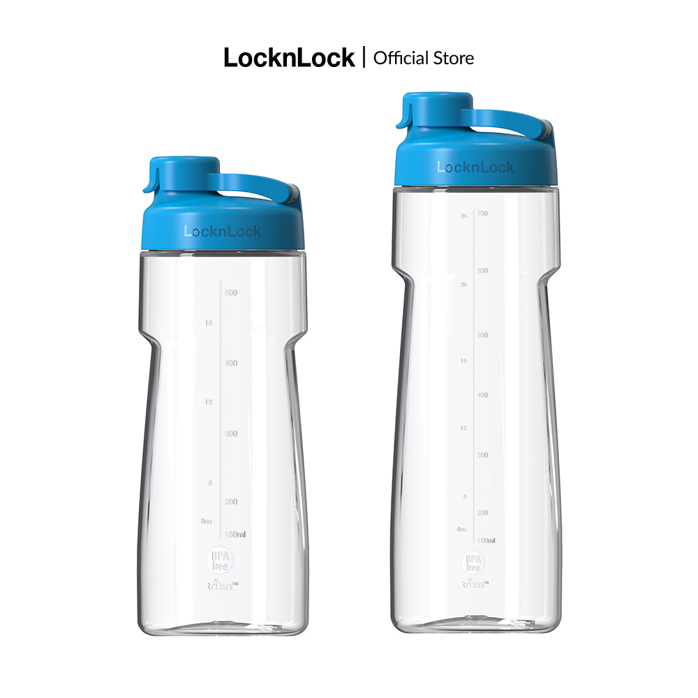 Bình nước nhựa thể thao Lock&Lock Active Sports Bottle 550ml,730ml  ABF723BLU/ABF724BLU- Màu xanh