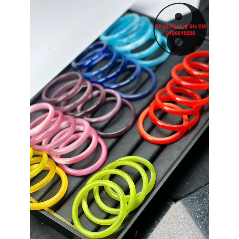 Vòng bản đá mắt mèo đẹp siêu rẻ mịn kèm hộp