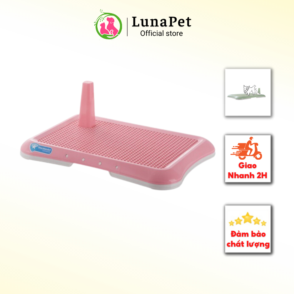 Khay vệ sinh cho chó LunaPet KC01 nhựa cứng tặng kèm cột